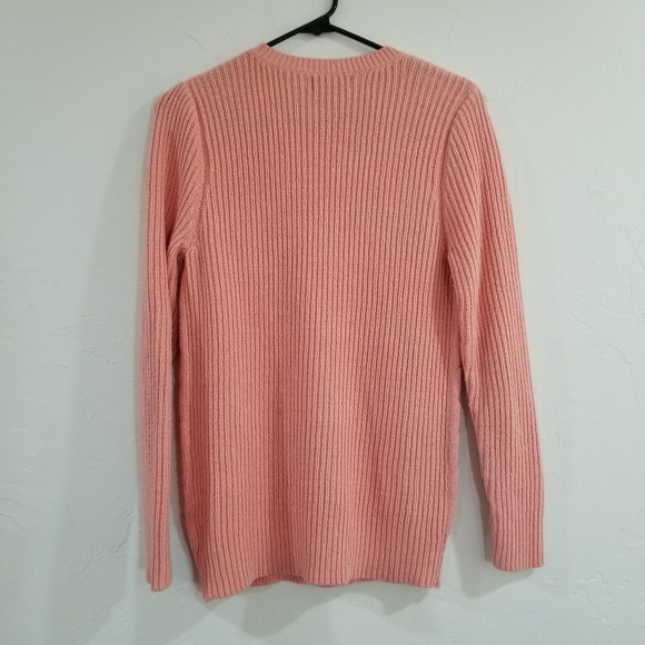 Pink Cable Knit Sweater Soft Comfortable Pretty - Picture 3 of 6